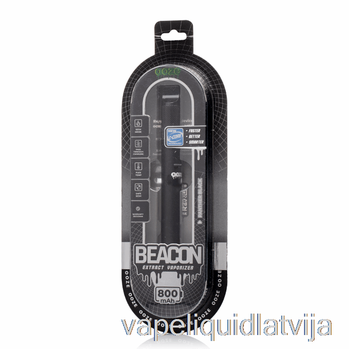 Ooze Beacon Ekstrakts Iztvaicētājs Panther Black Vape šķidrums